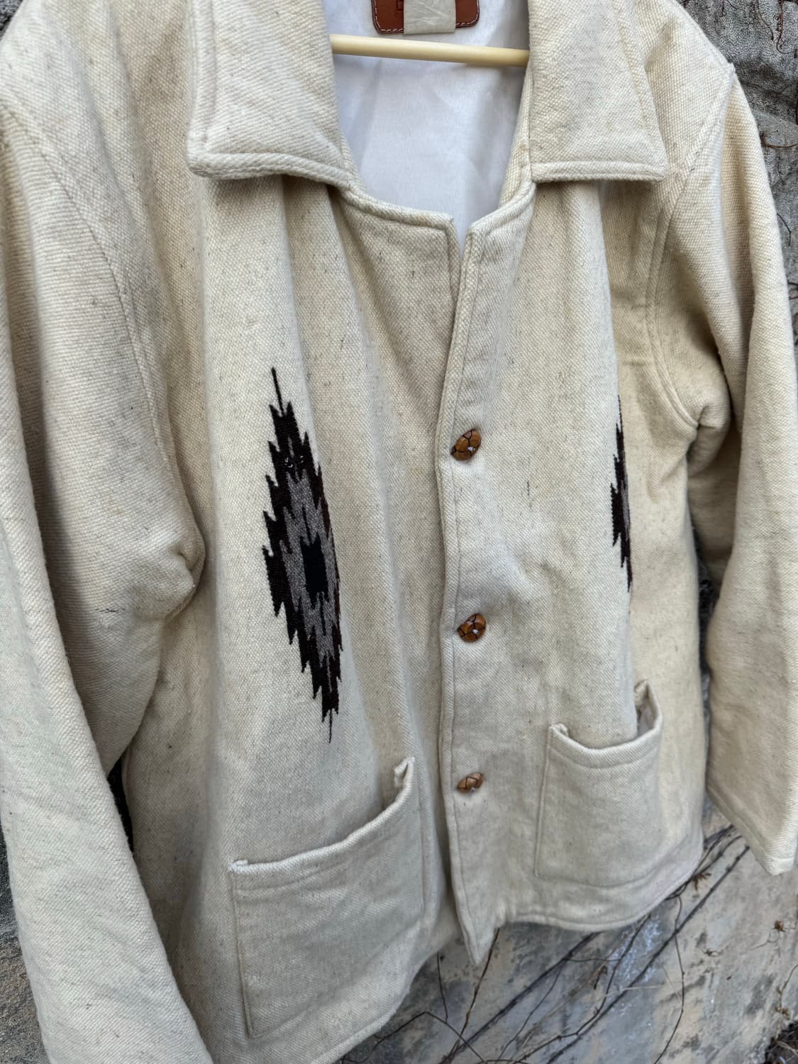 80s 푸에블로 아즈테카 몰리나 오르테가 치마요 네이티브 나바호 자켓 상품이미지5