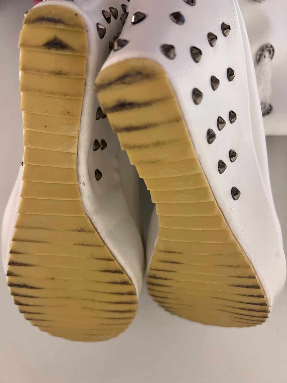 웨지힐 화이트 부츠 상품이미지5