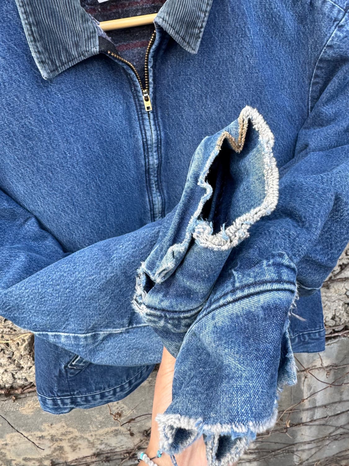 70s 빅벤 빈티지 랭글러 블루벨 디트로이트 데님 워크 자켓 상품이미지8