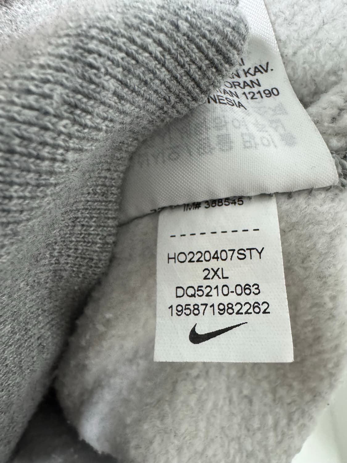 나이키NRG 솔로스우시 반집업 그레이 2XL 상품이미지4