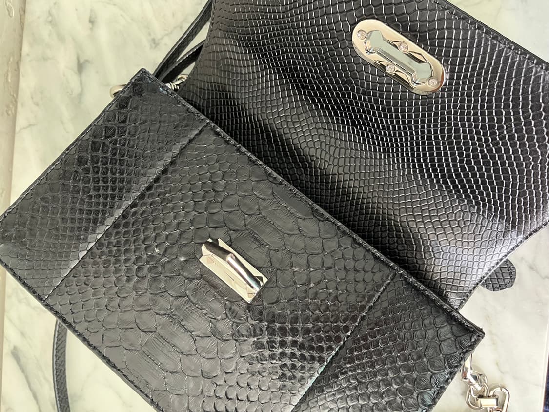잘모이 뱀피 리얼 파이톤백 zarmoi bag 가방 핸디백 숄더백 상품이미지6
