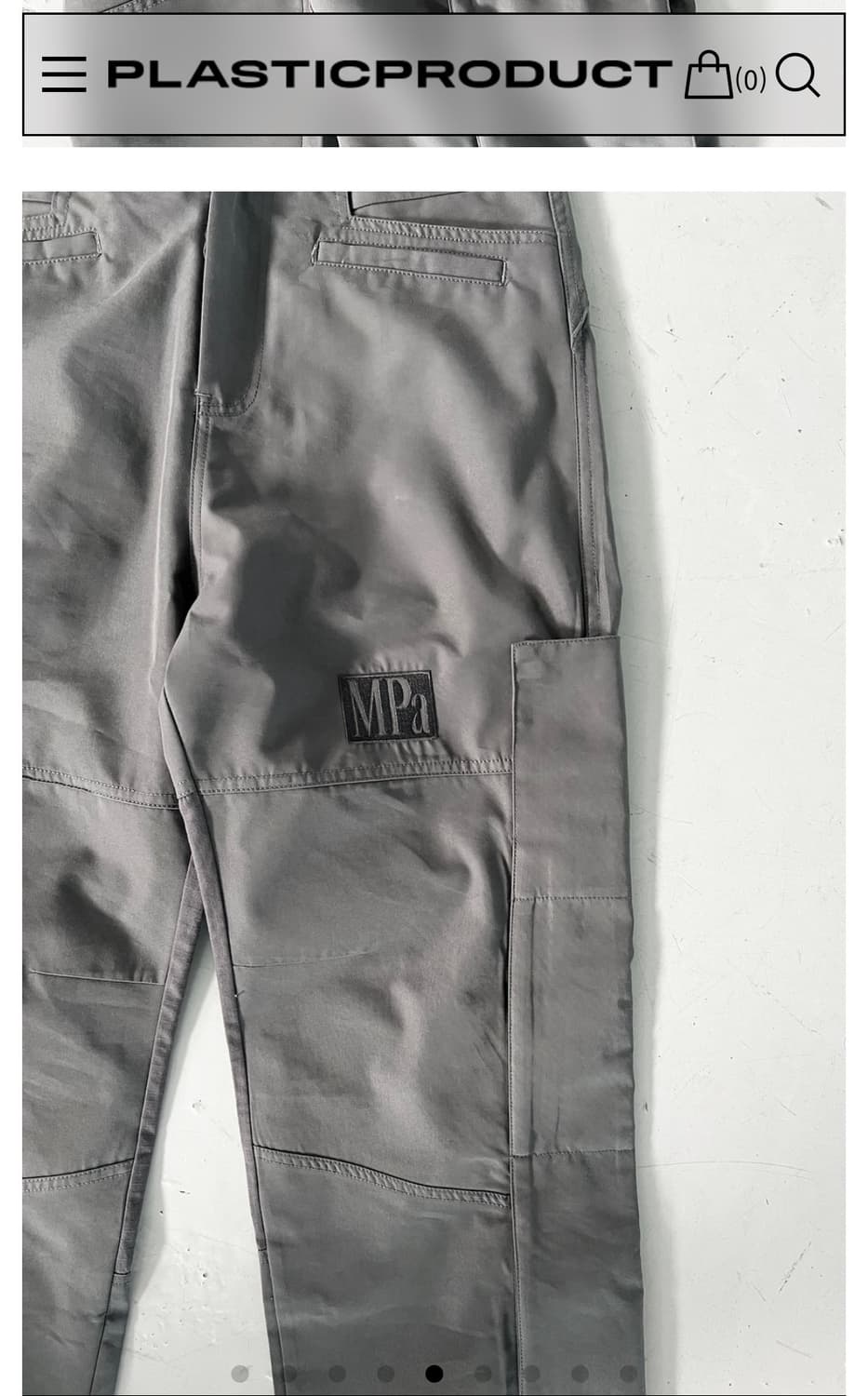 M플라스틱프로덕트 MULTI PANEL CARGO PANTS (GREY) 상품이미지5
