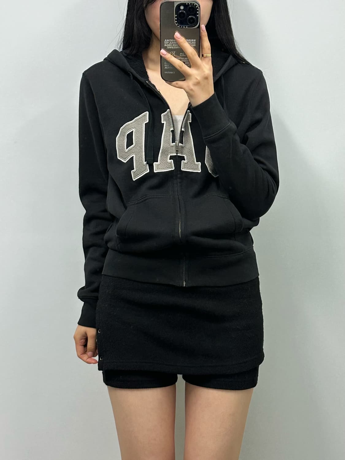 Gap 갭 블랙 후드집업 상품이미지1
