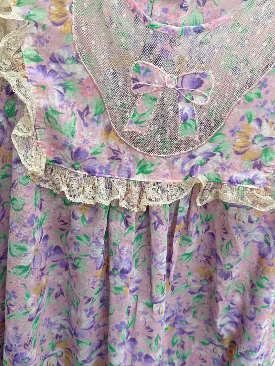 🫧달콤한 낮잠 원피스🫧 레이스 프릴 히메갸루 러블리 플라워  상품이미지4