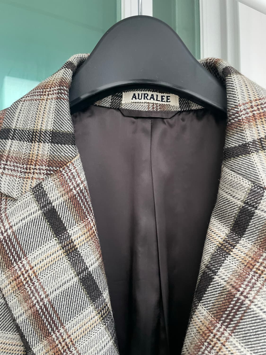 AURALEE 오라리 더블 페이스 체크 수티앵코트 상품이미지6