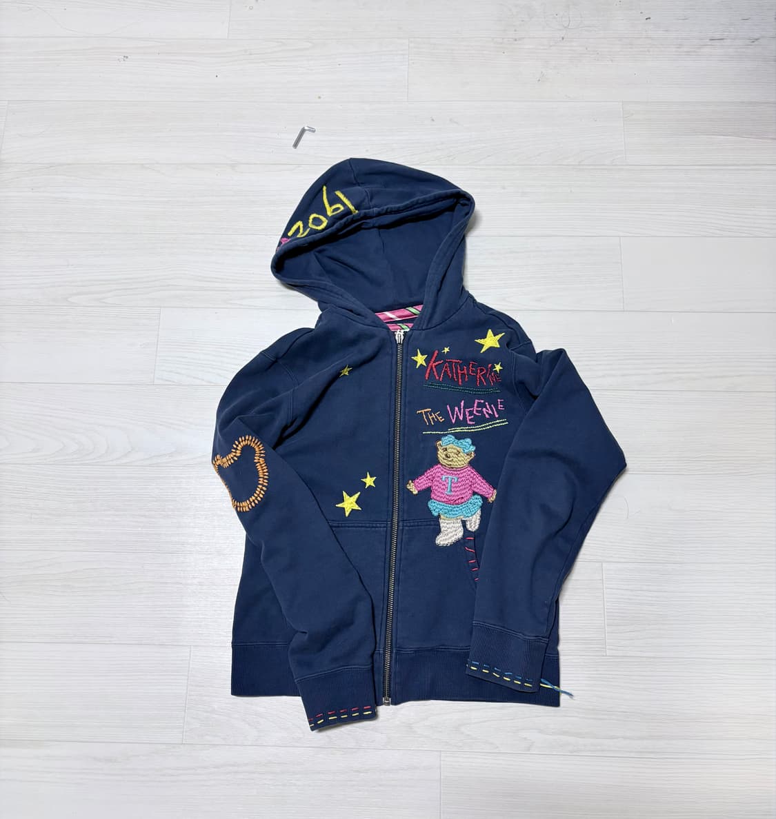 티니위니 자수 y2k 별 후드집업 가디건 상품이미지2