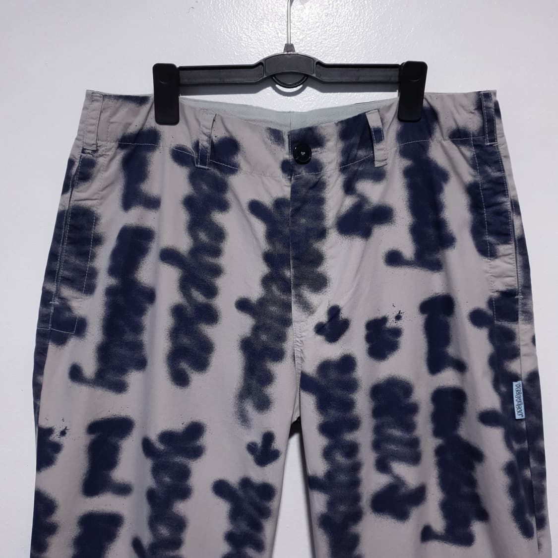 L) 예스아이씨 두들 스트랩 레터링 와이드 팬츠 바지 (34-35인치 상품이미지2