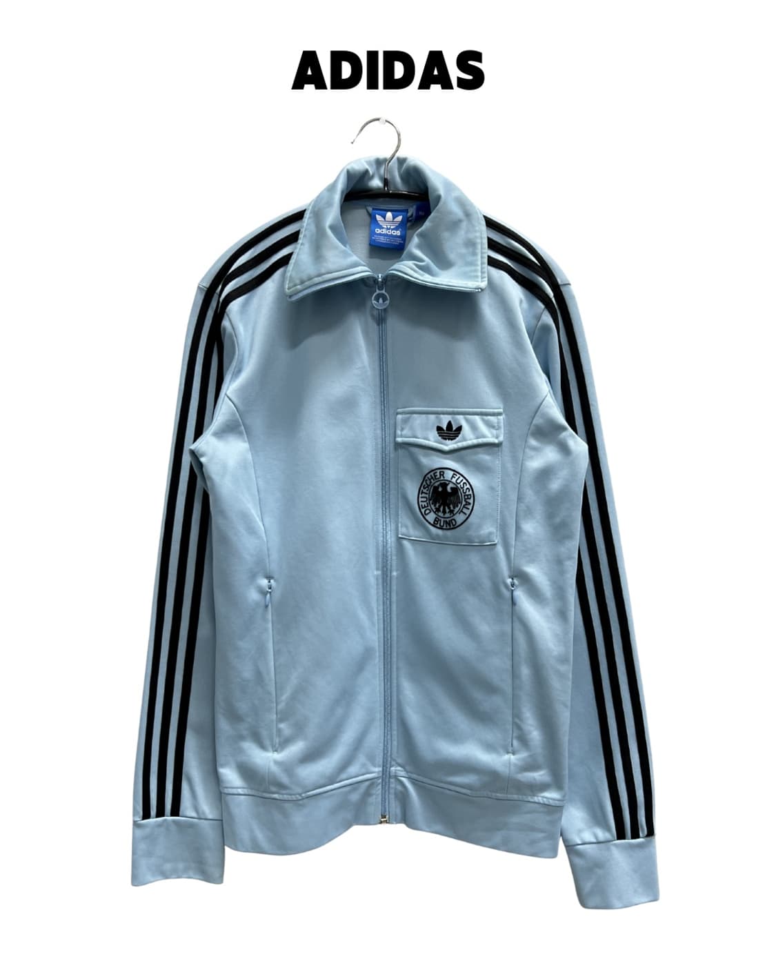 아디다스 올드스쿨 독일 트랙탑 져지 스카이블루 상품이미지1
