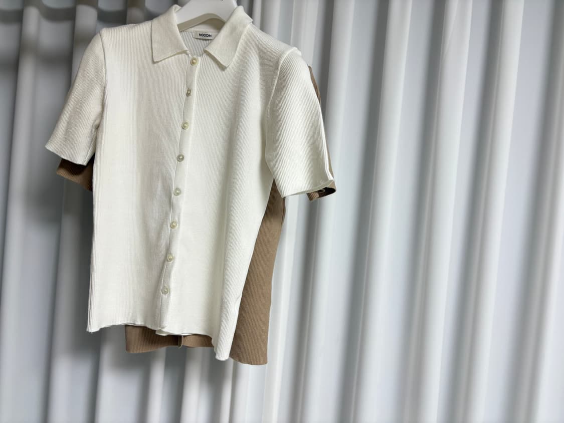 NOCOIN 카라 니트 가디건 - 아이 상품이미지1