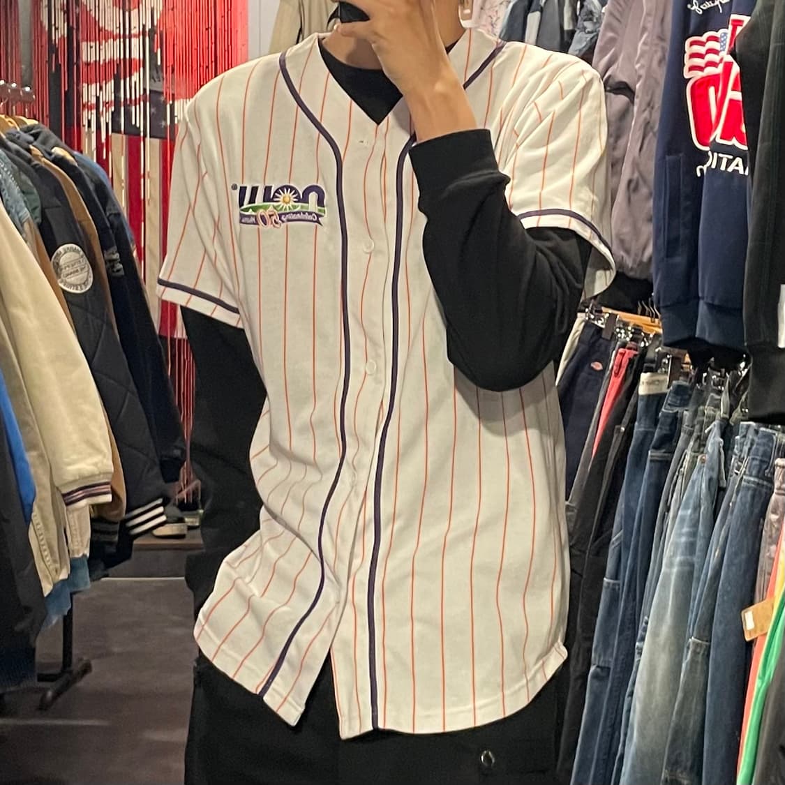 [IM] NOUU No.50 화이트 스트라이프 반팔져지 상품이미지4