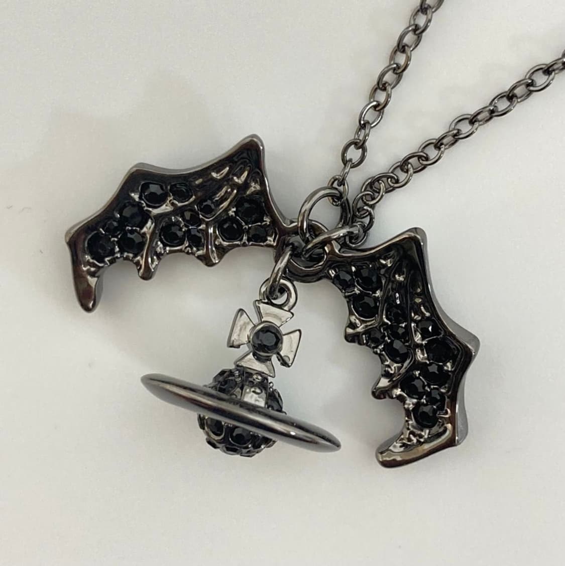 비비안웨스트우드 아카이브 박쥐 날개 orb 팬던트 목걸이 상품이미지5