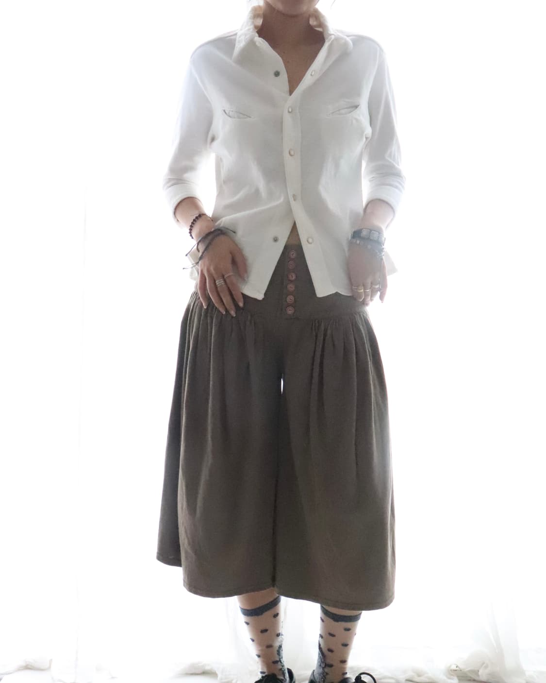 [Kapital] White 3/4 Sleeve Shirt Jacket  상품이미지2