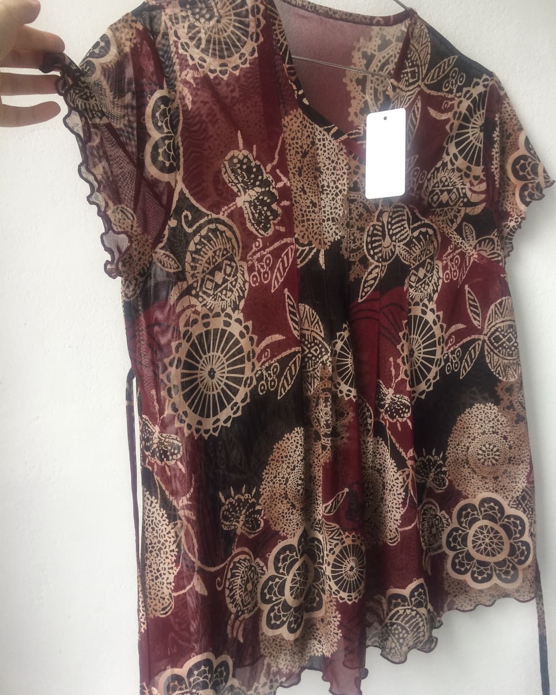 Oriental mood mesh top 상품이미지3