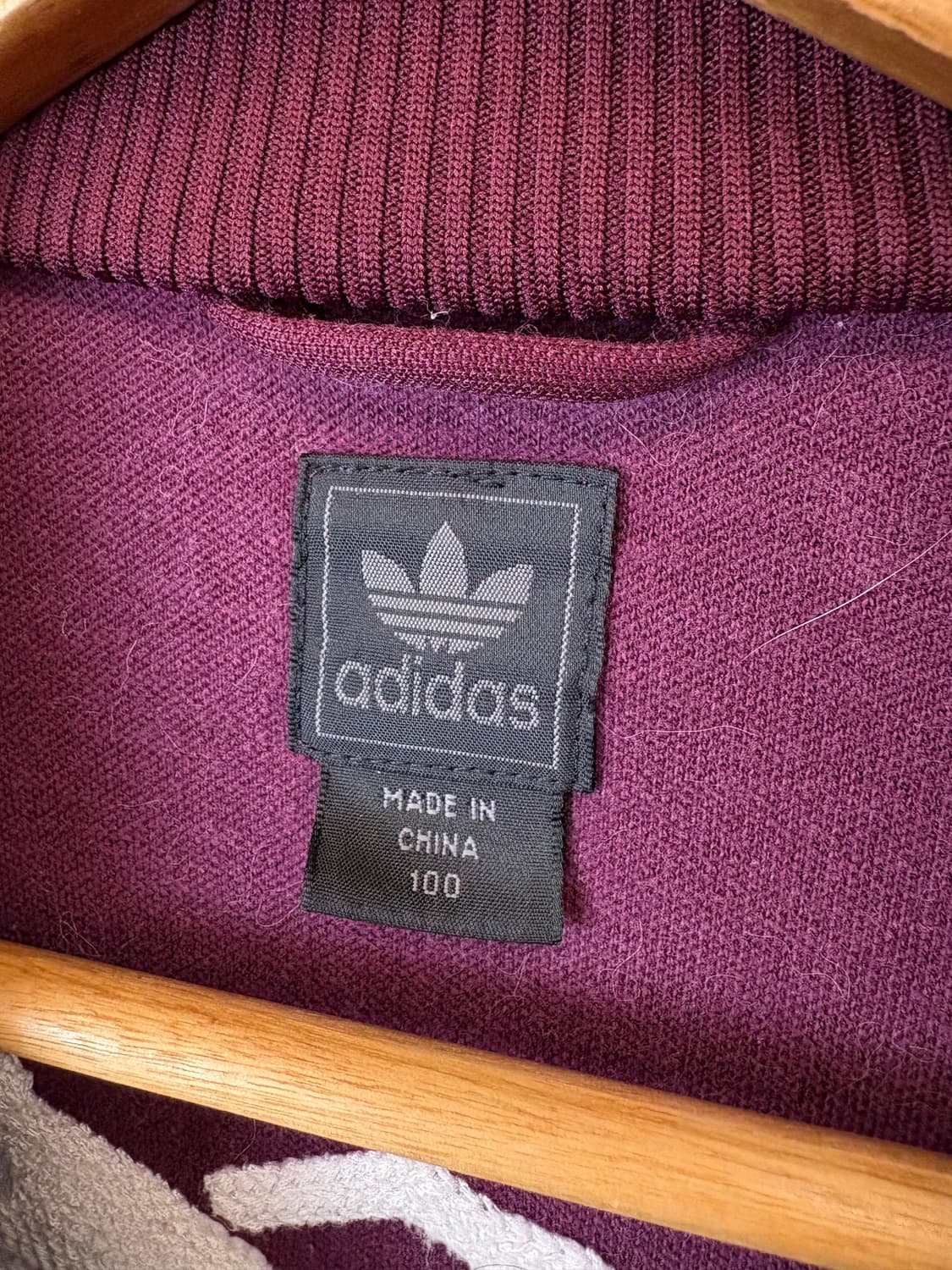 아디다스 00s 폴라베어 버건디 베켄바우어 트랙탑 져지 상품이미지8