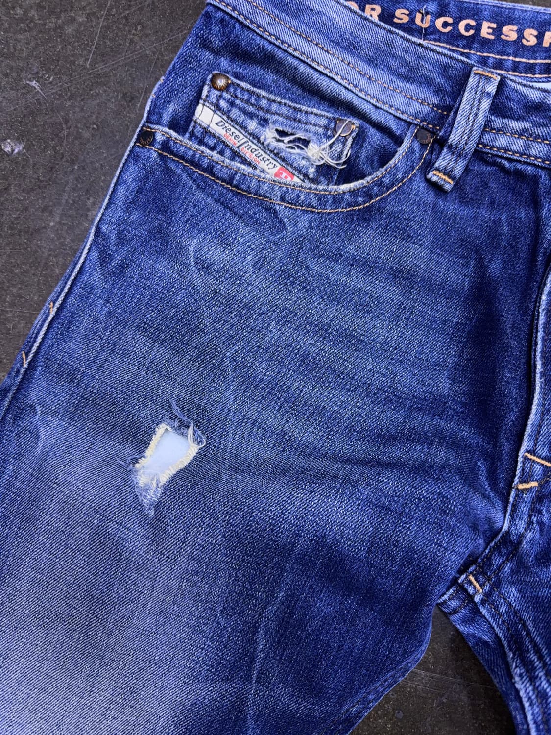 디젤 타바 슬림 스키니 빈티지 데미지 워싱 데님팬츠 29 상품이미지4