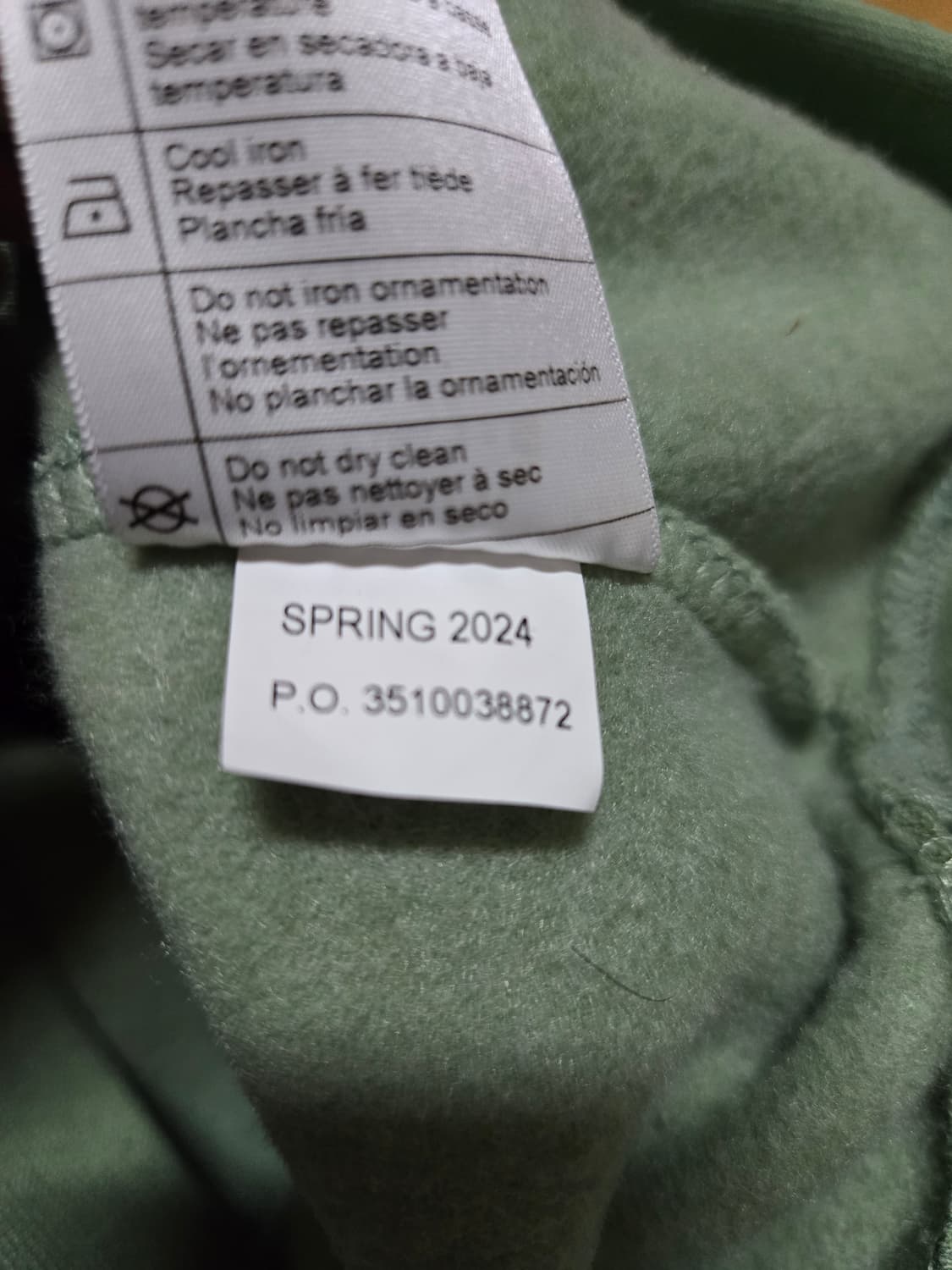 칼하트 뮤트 그린 기모 후드티셔츠(미착용) 상품이미지8