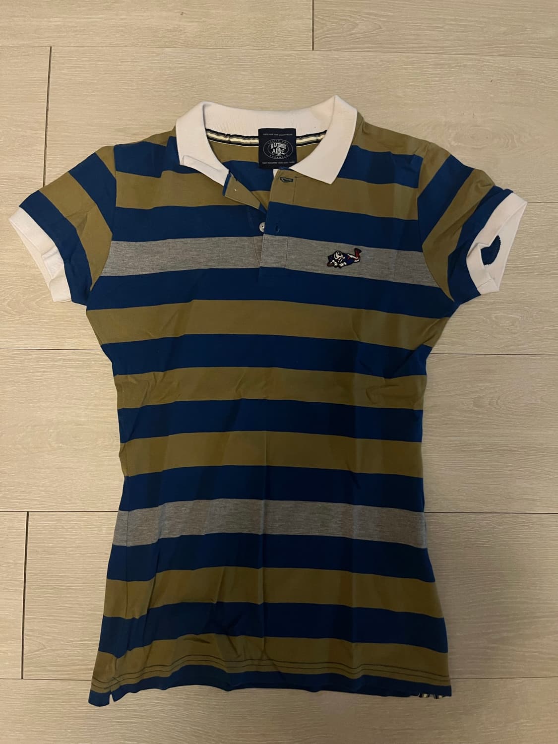 A bathing ape 스트라이프 폴로티 xs 상품이미지1