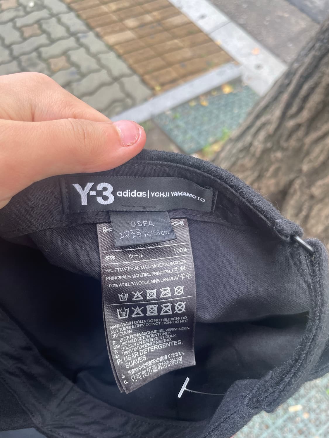 Y3 와이쓰리 요지야마모토 엑스레이 볼캡 모자 울 상품이미지3