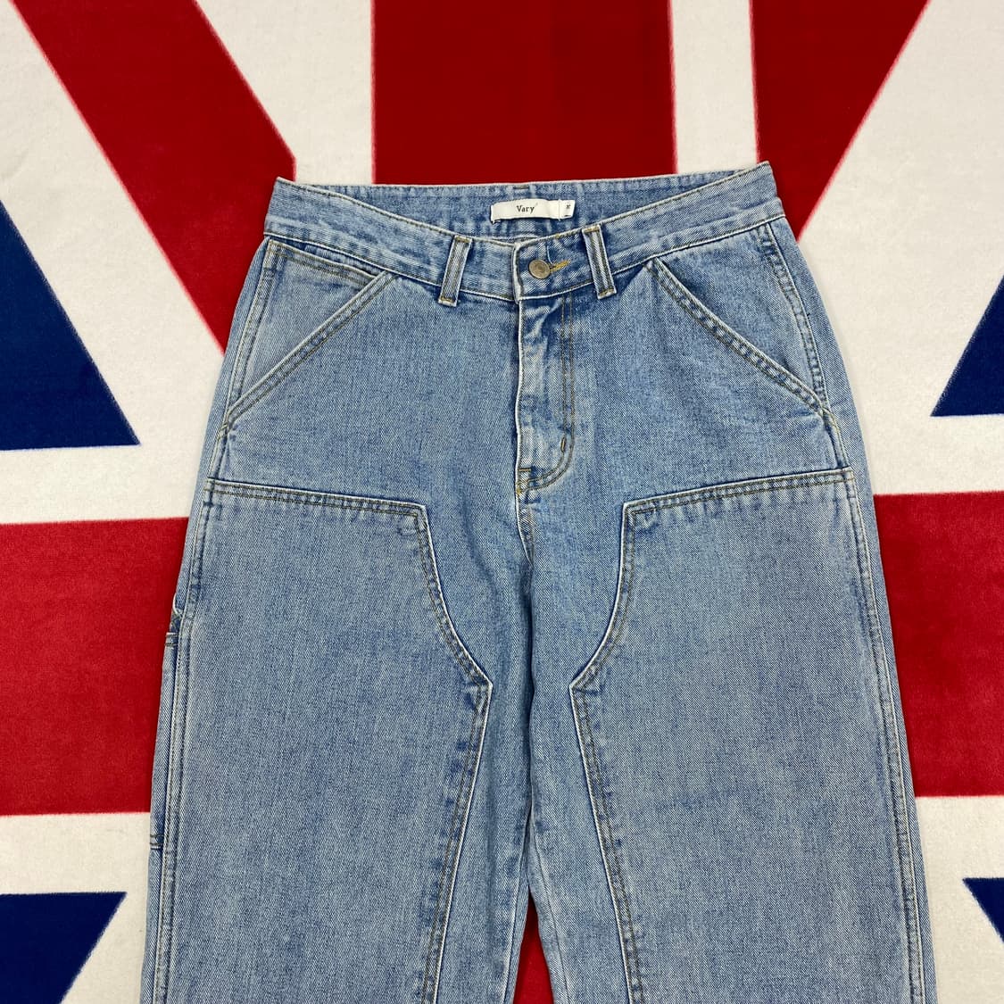 빈티지 더블니 데님팬츠 M 상품이미지2