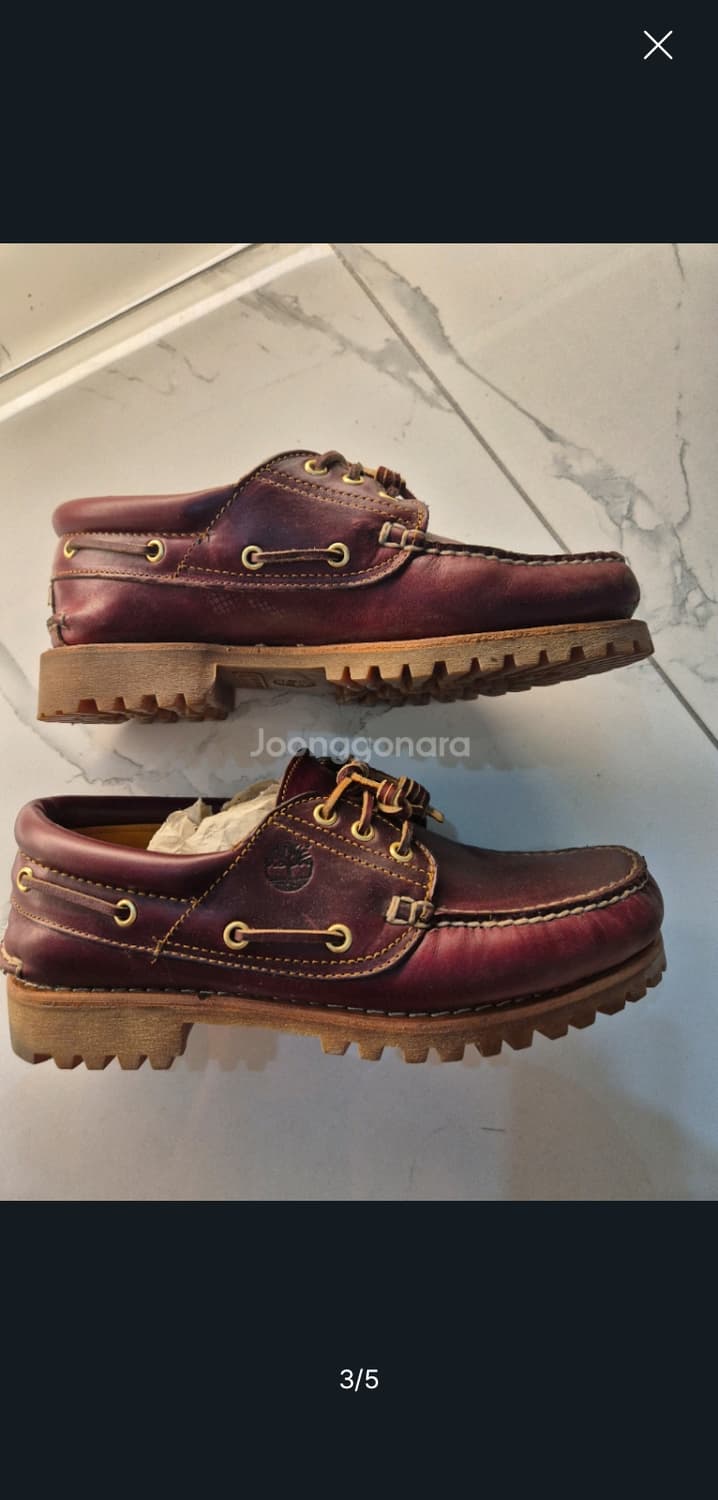 팀버랜드 3아이 보트슈즈 팝니다 상품이미지3