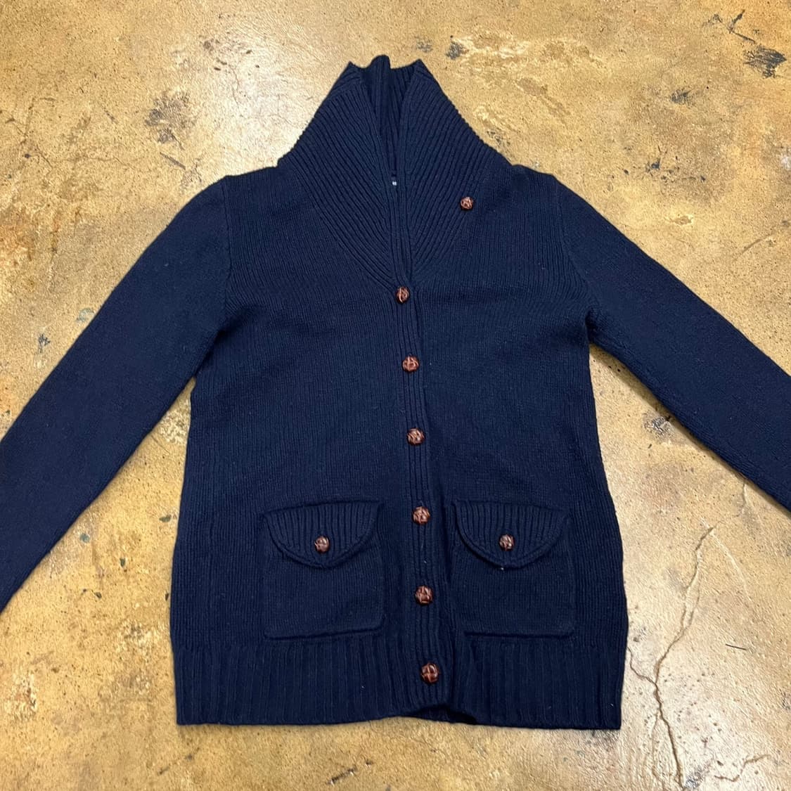 [정품/XL] 폴로 랄프로렌 네이비 엘보우패치 가디건 b8 상품이미지3