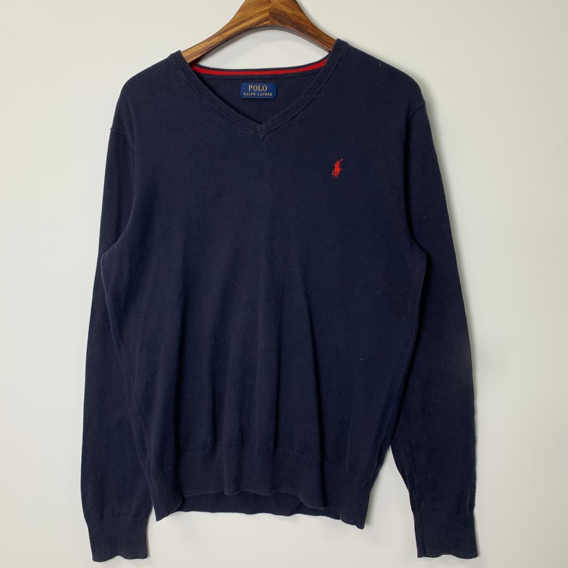 폴로 랄프로렌 신형 네이비 브이넥 니트 상품이미지2