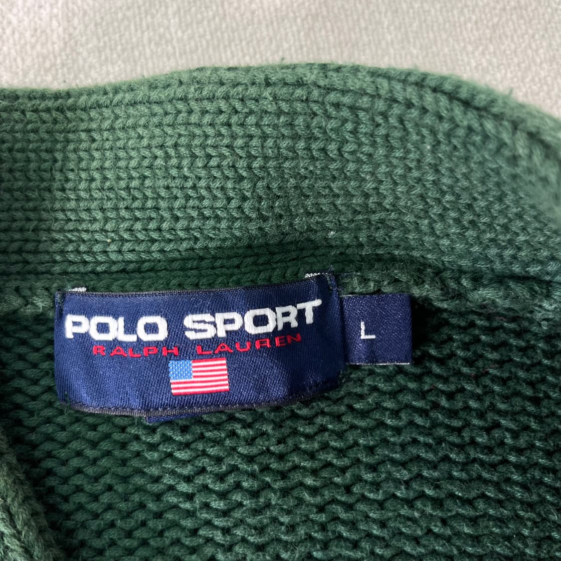100 폴로랄프로렌 스포츠 브이넥 코튼 니트 상품이미지4