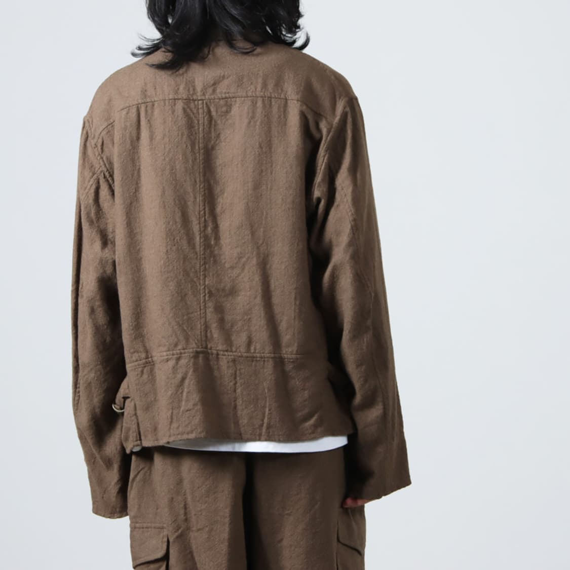 코모리 축융 울 집 블루종 상품이미지5