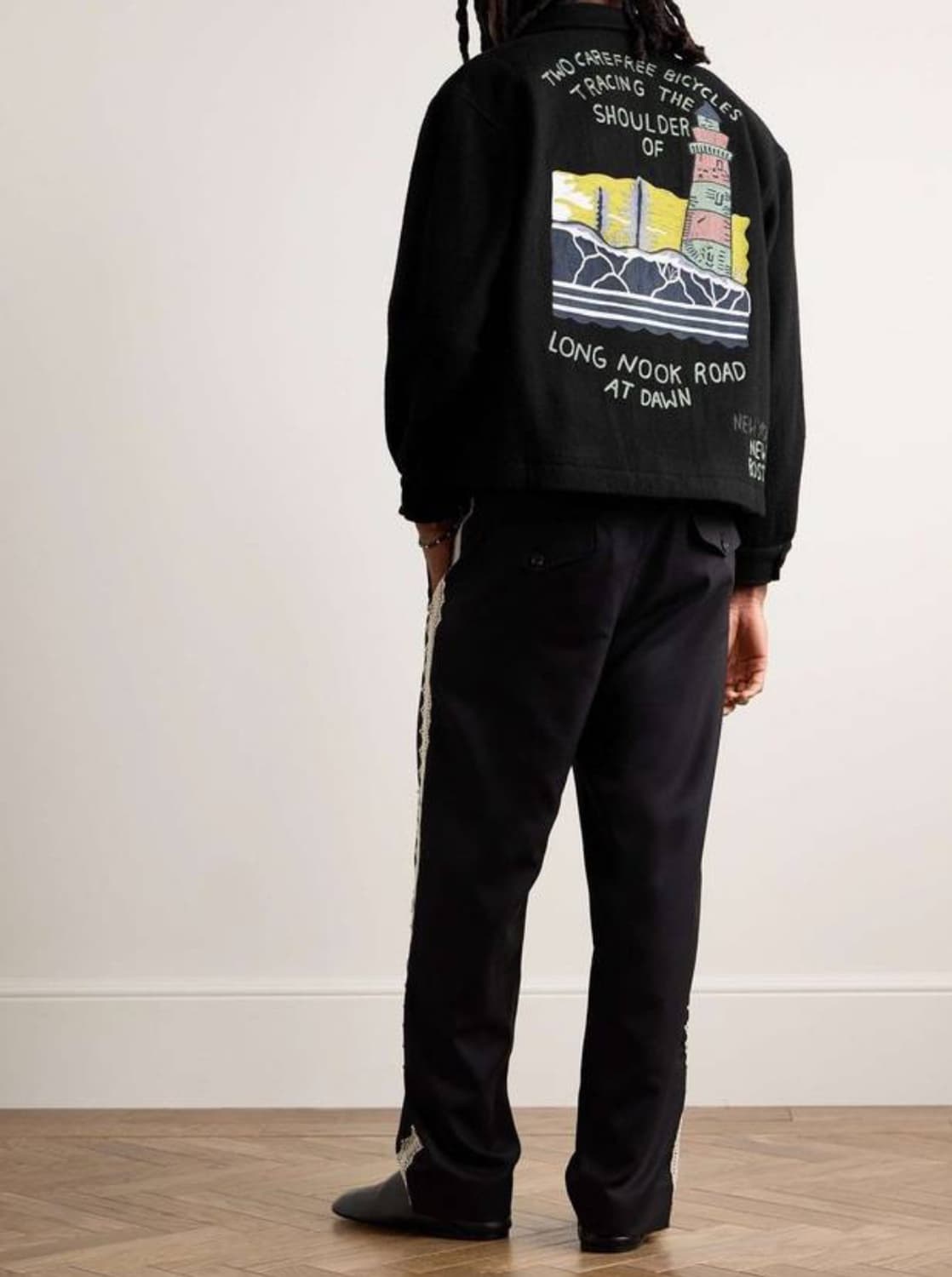 Bode embroidered wool-blend jacket 상품이미지2