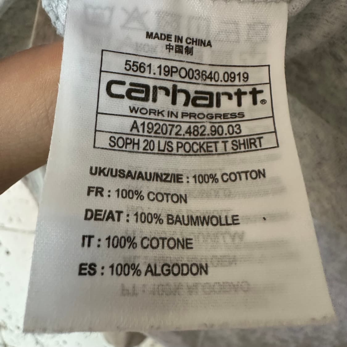 XL 칼하트 x 소프넷 롱슬리브 상품이미지7