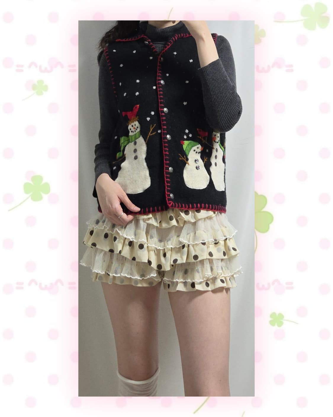 COLDWATER 크리스마스 베스트 가디건 상품이미지1