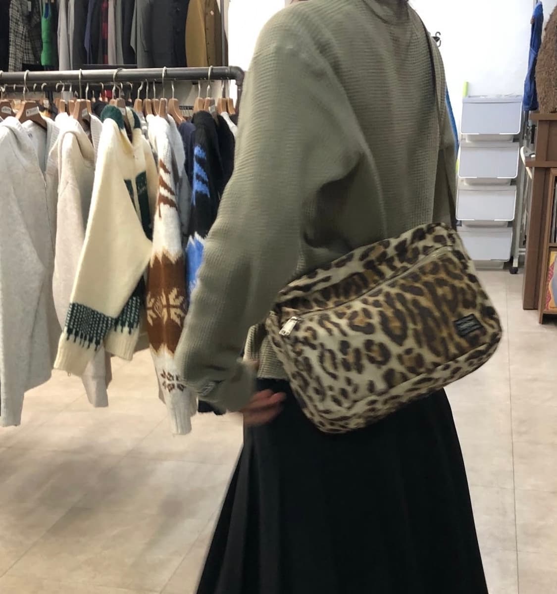 요시다포터 레오파드 크로스백 숄더백 호피 상품이미지1