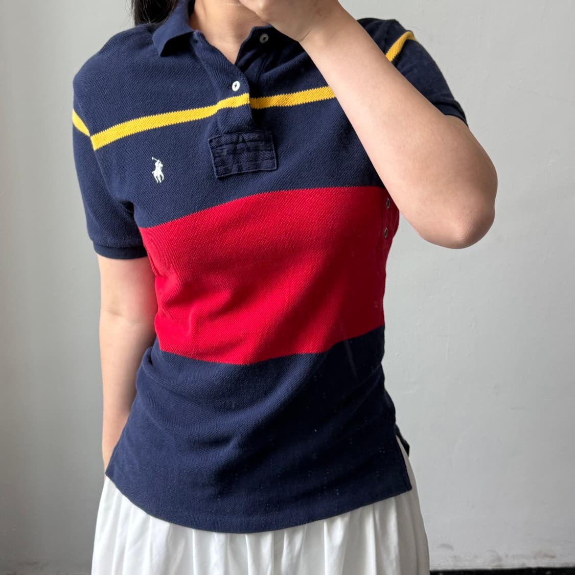 [S] 폴로 커스텀핏 카라반팔티 상품이미지1