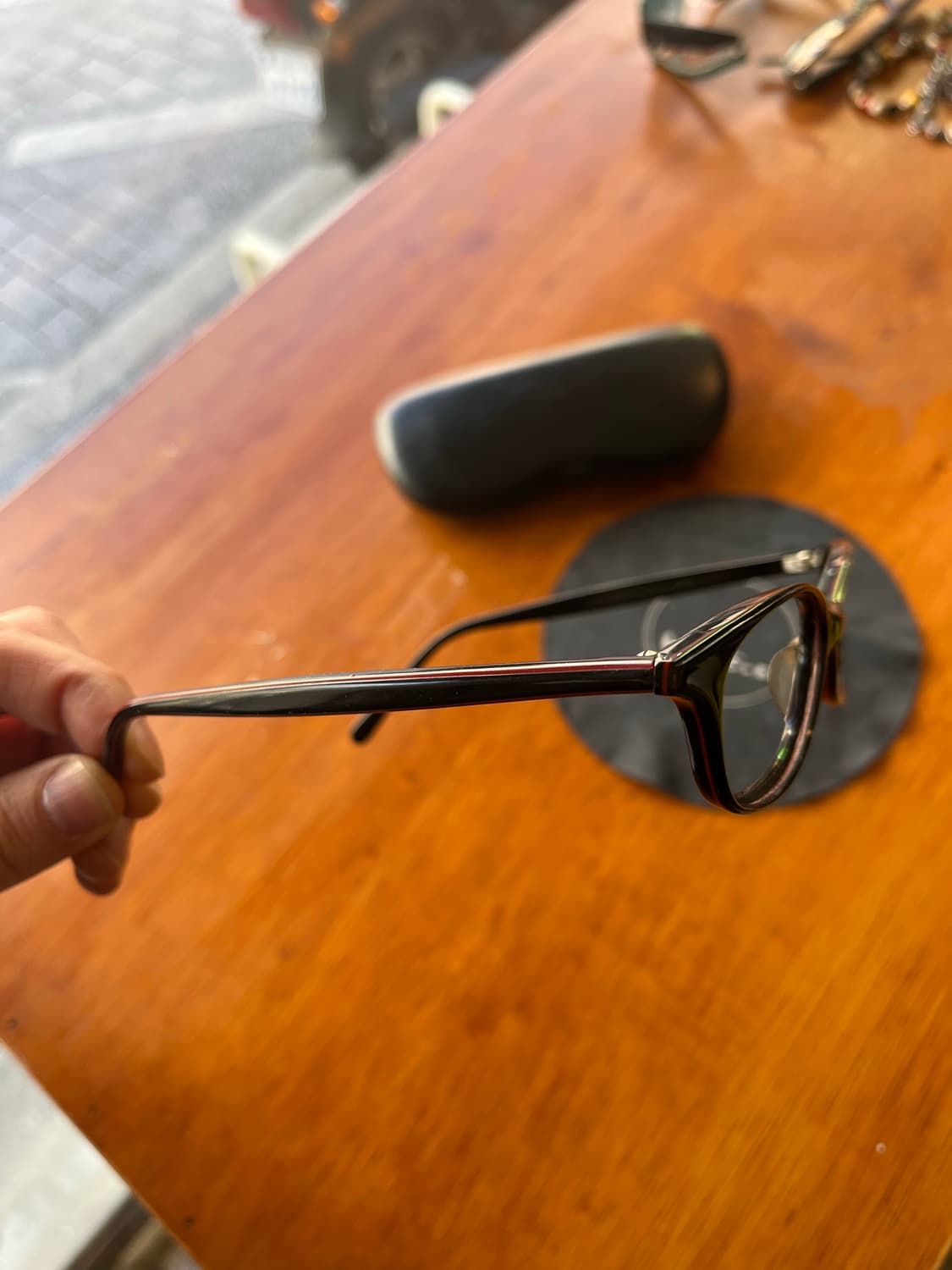 백산안경 빈티지 블랙 오리지널 프레임 상품이미지7