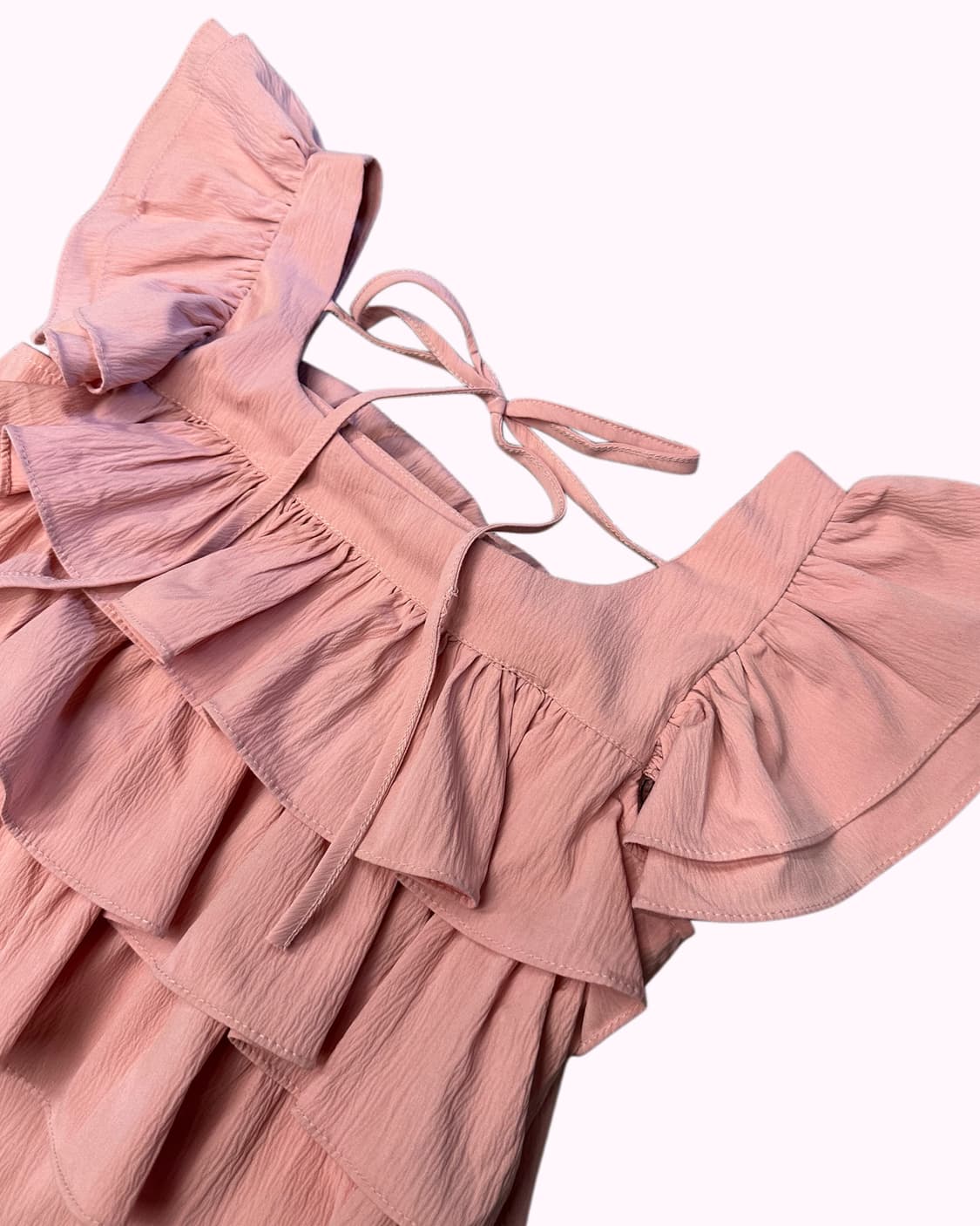 pink tired ruffle top 상품이미지4