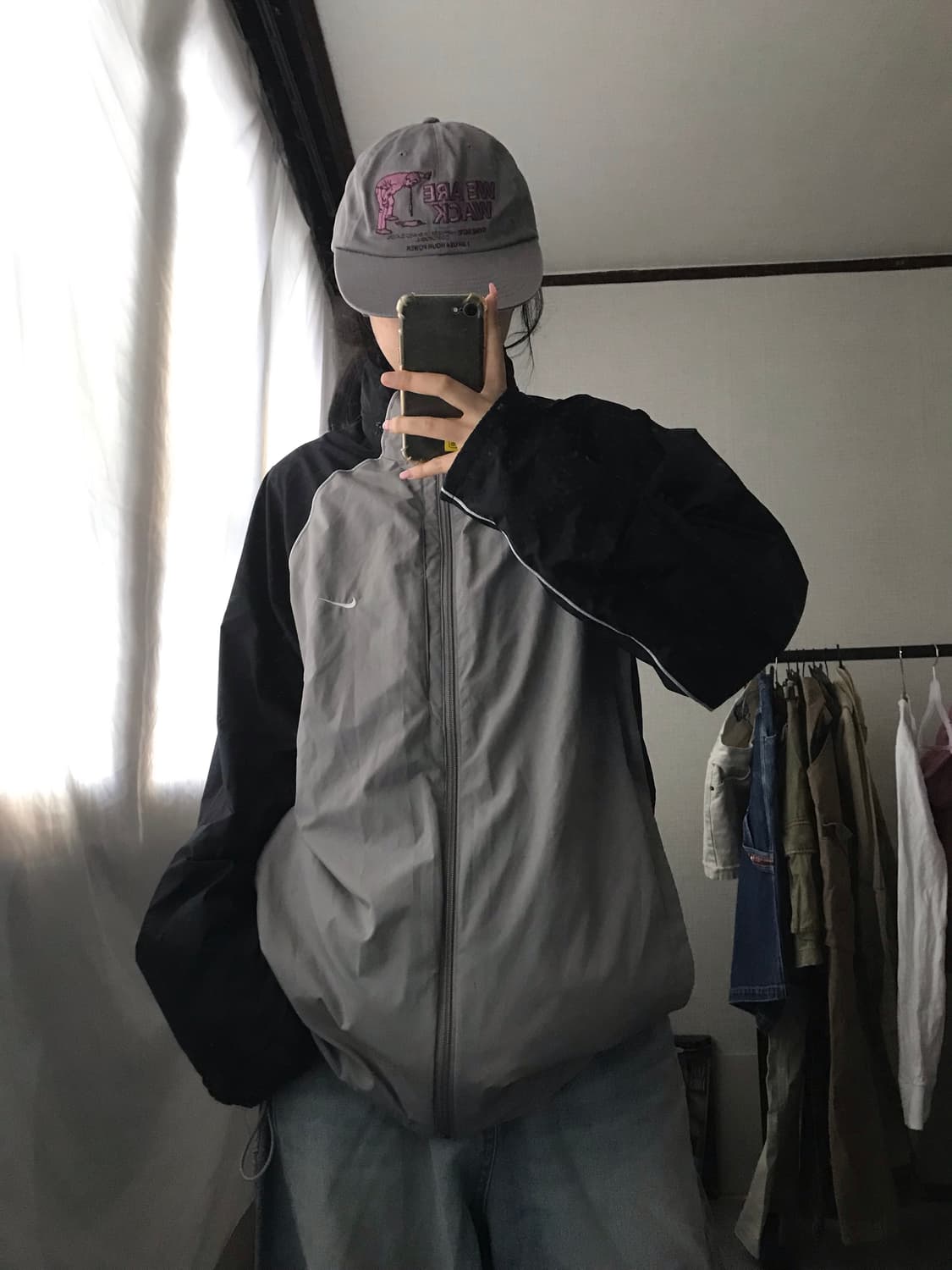 나이키 그레이 나그랑 바람막이 상품이미지1