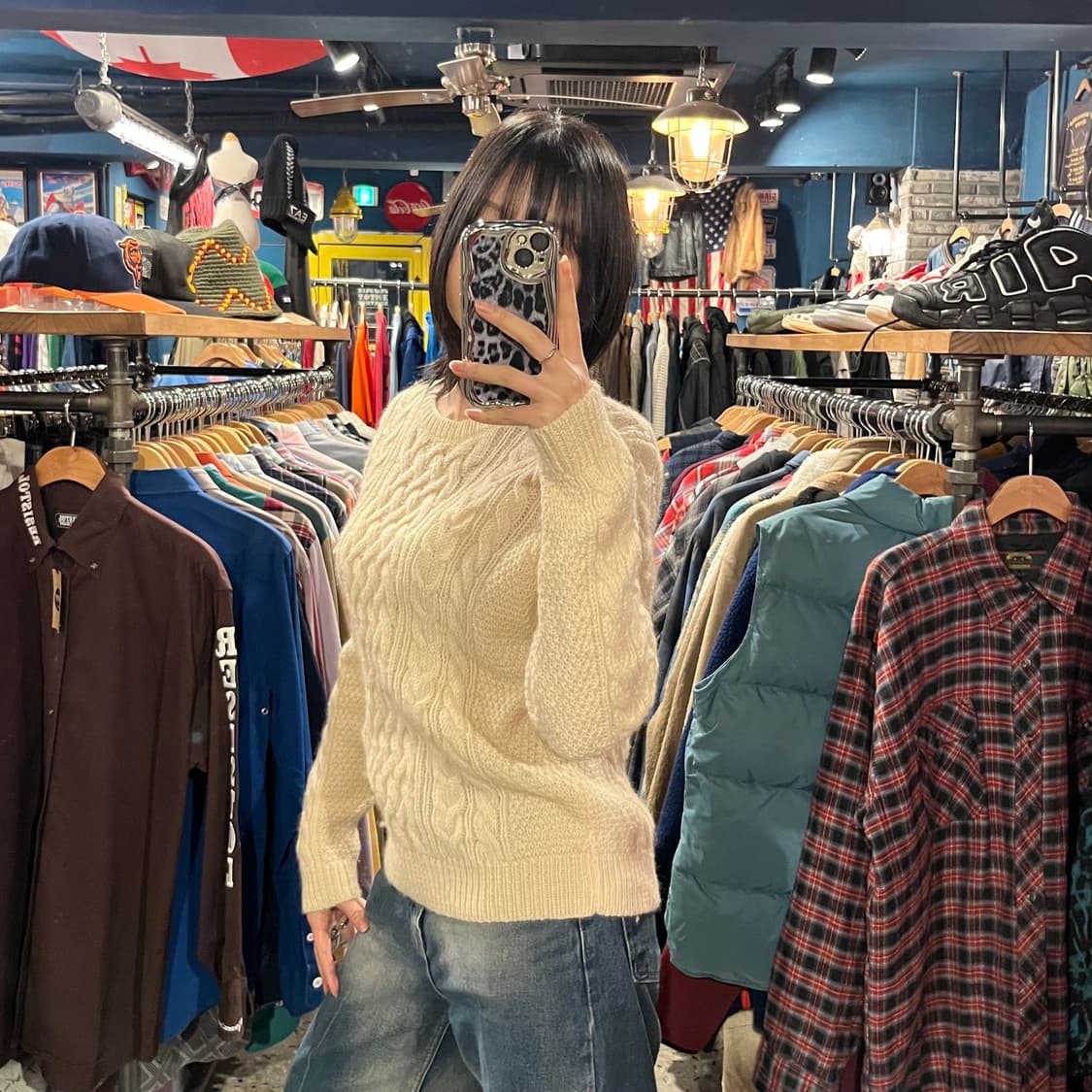 Vintage 빈티지 케이블 니트 스웨터 상품이미지4
