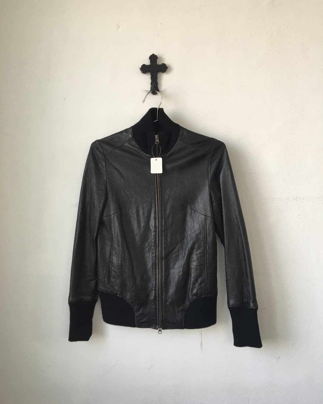 Lamb leather bomber jacket 상품이미지2