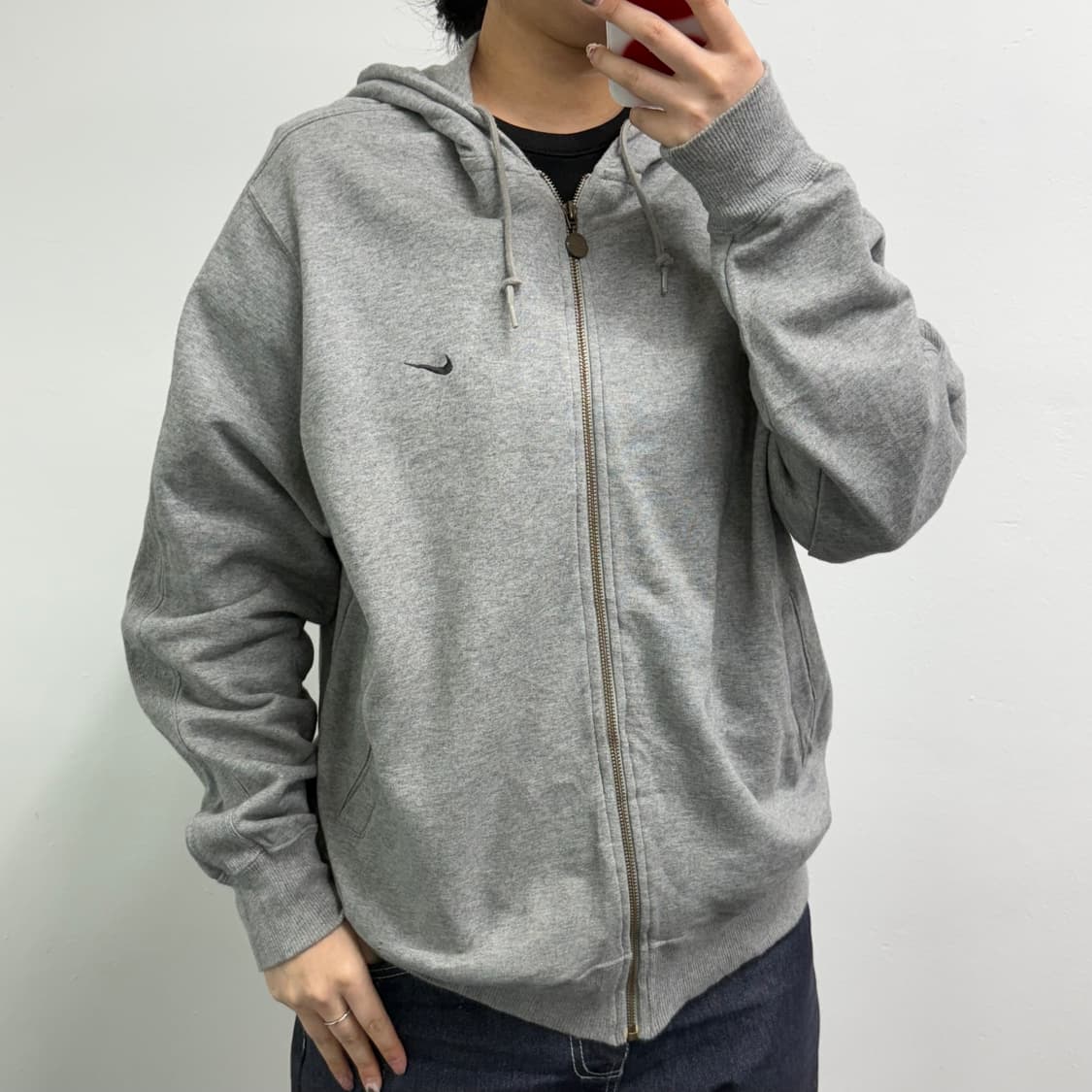 [XL] 나이키 그레이 후드집업 상품이미지2