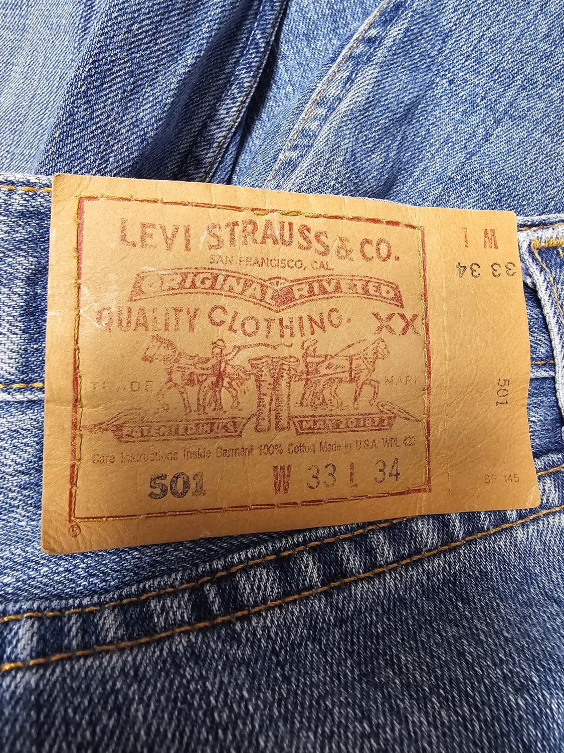 리바이스 90s 미국산 501 데님팬츠 상품이미지3