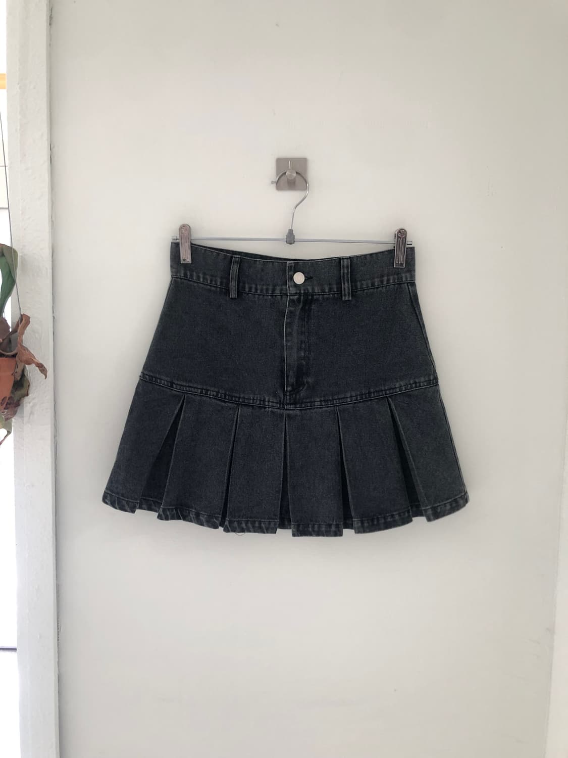 일본빈티지 데님 플리츠스커트 상품이미지6