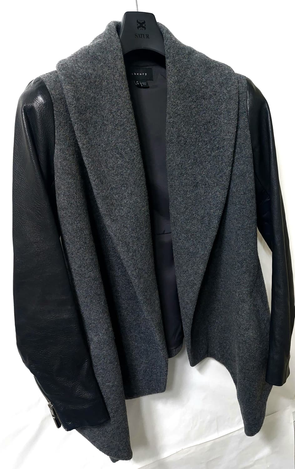 띠어리 캐시미어 울 가죽 자켓 P 상품이미지9