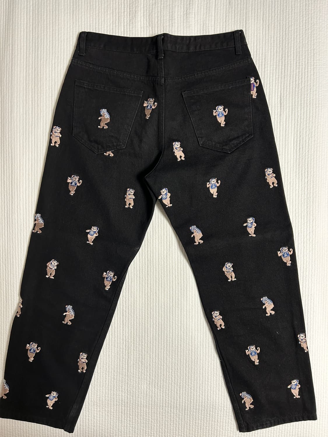 라퍼 멀티베어 자수 데님팬츠 상품이미지2