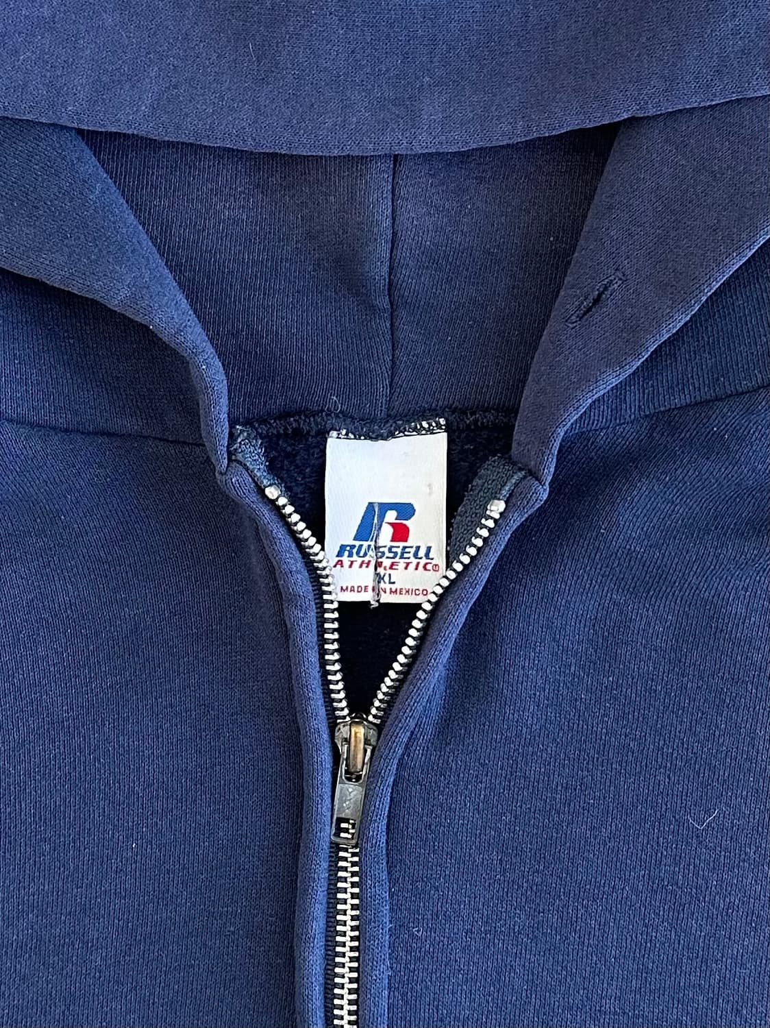 00s 빈티지 러셀 후드집업 네이비 XL 상품이미지4