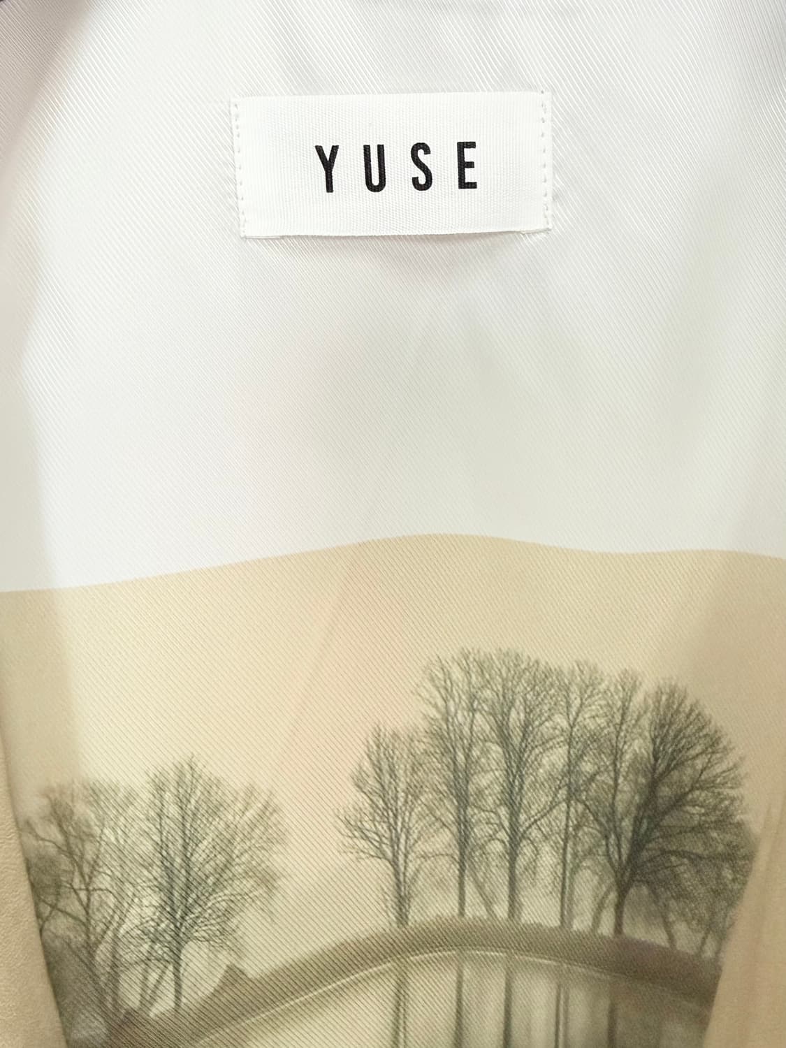 새상품 유즈 YUSE 스티치라인 에코레더 자켓 상품이미지7