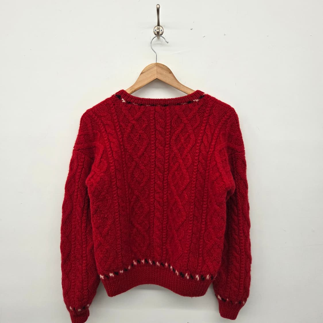 코카콜라 꽈배기 니트 스웨터 여M 상품이미지4