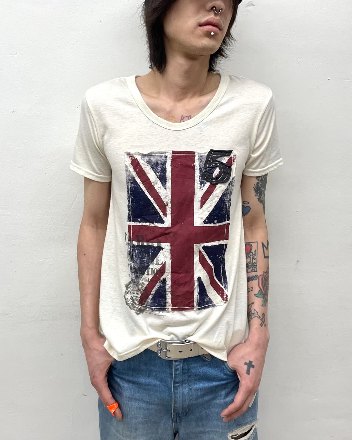 5 American Flag Washing Vintage T-Shirt 상품이미지3