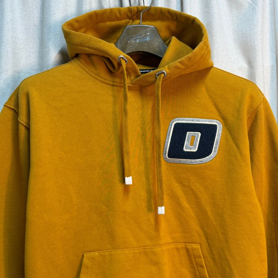 S 디키즈(Dickies) 빅로고 머스타드 기모 후드티 상품이미지3