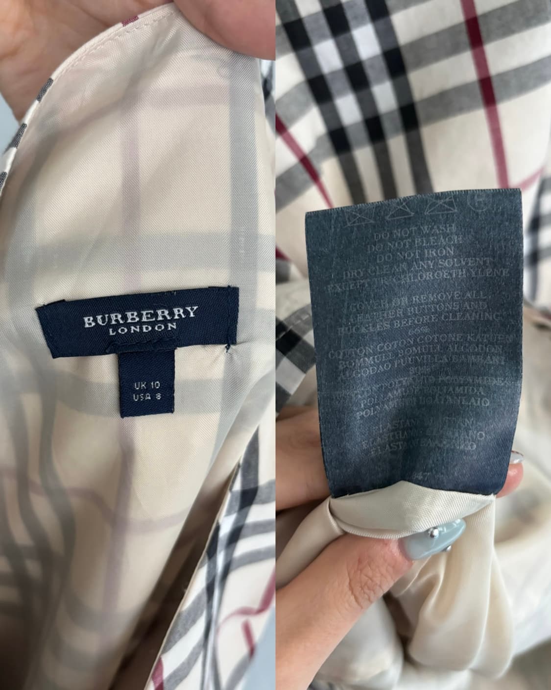 Burberry 버버리 노바체크 실크 뷔스티에 원피스 상품이미지8