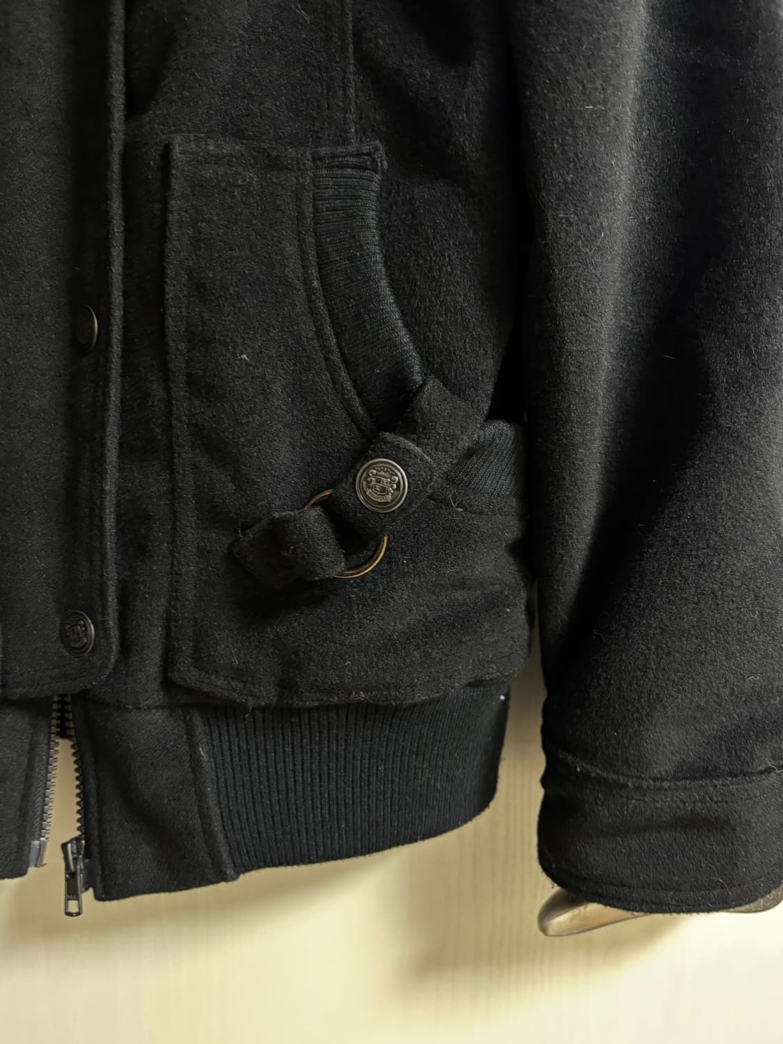 Y2K 오네갸루 펑투케 와투케 펑크 블랙 자켓 빈티지 상품이미지3